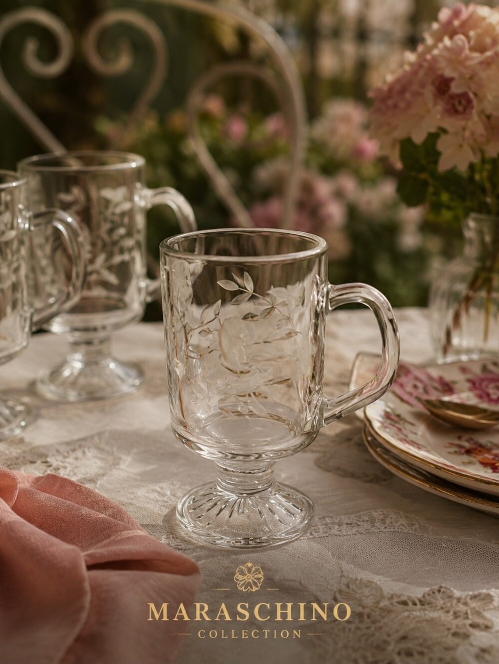 Princess House Heritage Irish Coffee Mugs 5-Set